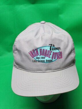 Vintage Iron Horse Rodeo Ball Cap Hat Biker  Snapback  Lake Selmac Oregon